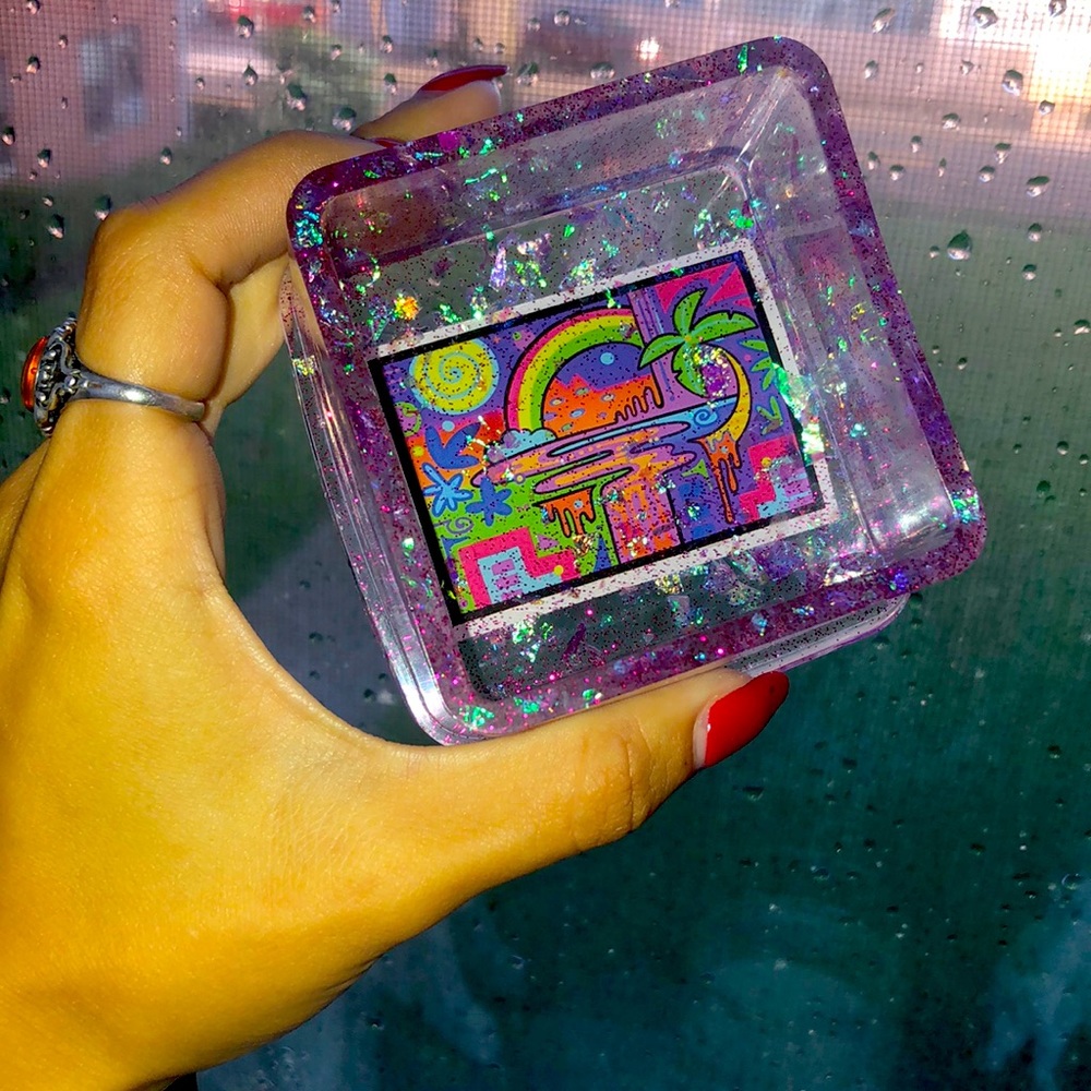 Handmade retro jewelry box